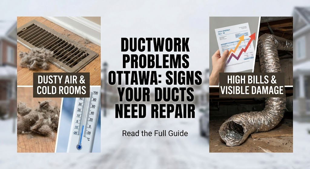 Ductwork Problems Ottawa: Signs Your Ducts Need Repair