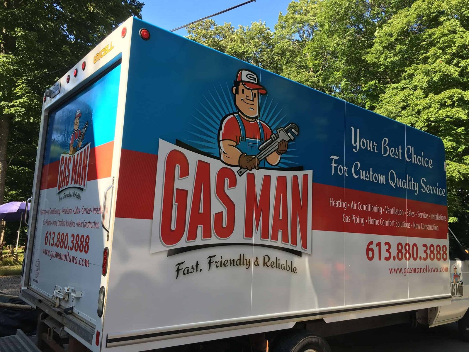 gasman hvac truck